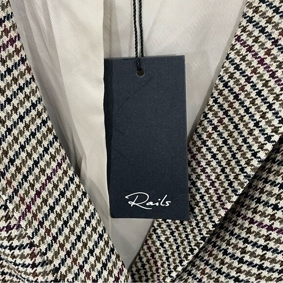NWT Rails Jac Blazer in Cambridge Plaid Size MEDIUM - Picture 7 of 14